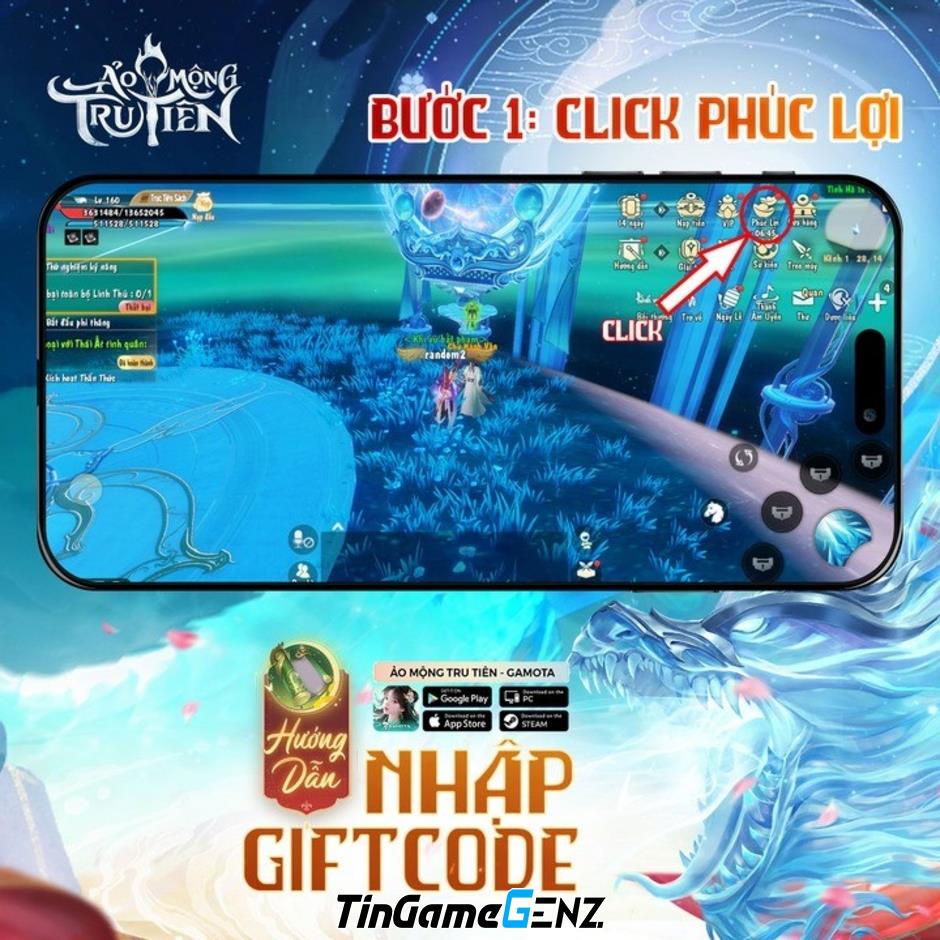 Tổng hợp gift code Ảo Mộng Tru Tiên và cách nhập code