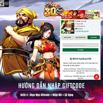 Tổng hợp gift code game 3Q Chiến Chiến Chiến mới nhất tháng này