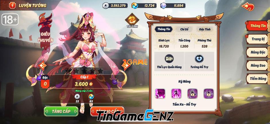 Top 3 đội hình đề cử cho nông dân cày chay trong game 3Q Chiến Chiến Chiến