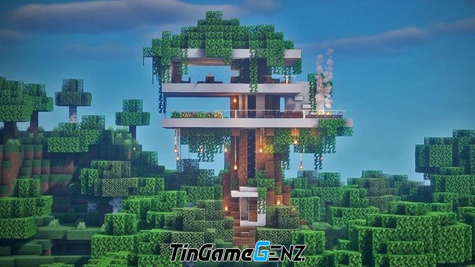 Top những ngôi nhà trên cây đẹp nhất trong Minecraft năm 2024 - Phần 1