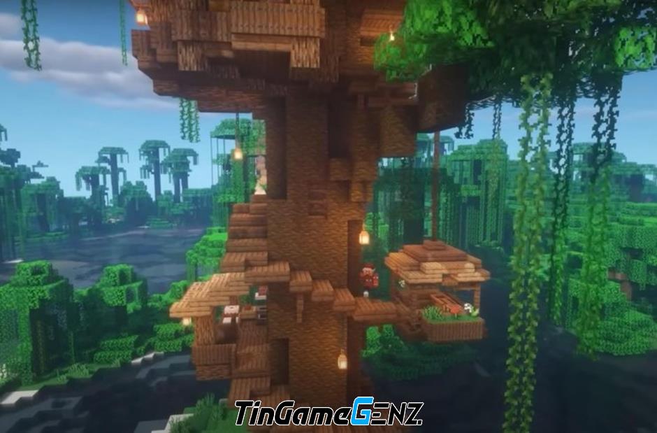 Top những ngôi nhà trên cây đẹp nhất trong Minecraft năm 2024 - Phần 1