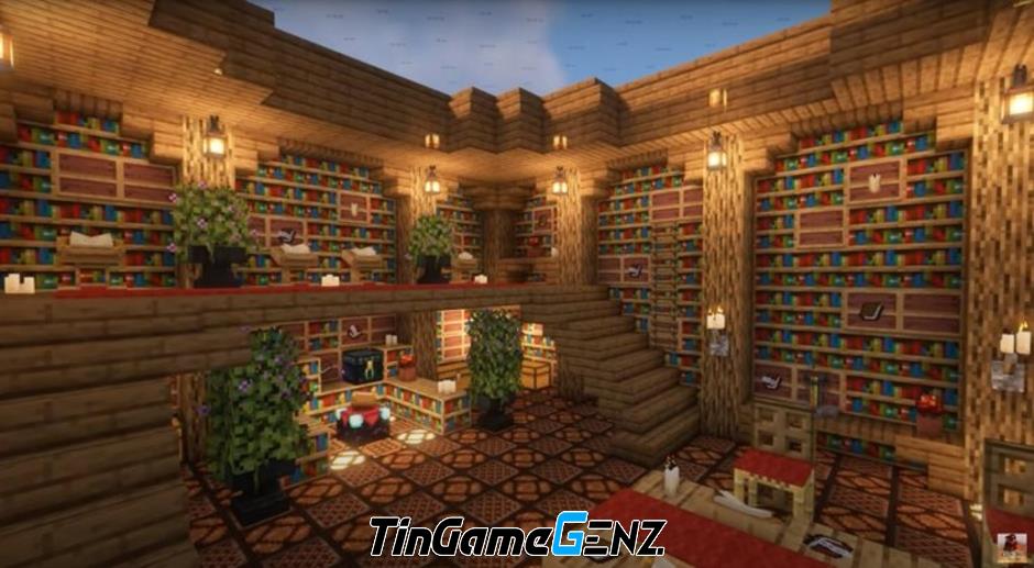 Top thiết kế thư viện Minecraft tuyệt đẹp mà game thủ nên xây dựng trong năm 2024.