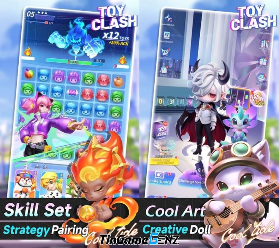 Toy Clash - Game RPG Match 3 mở truy cập sớm trên Mobile