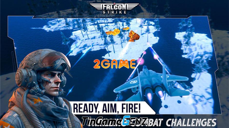 Trải nghiệm lái chiến đấu cơ với game mô phỏng Falcon Strike: Jet Fighter Game