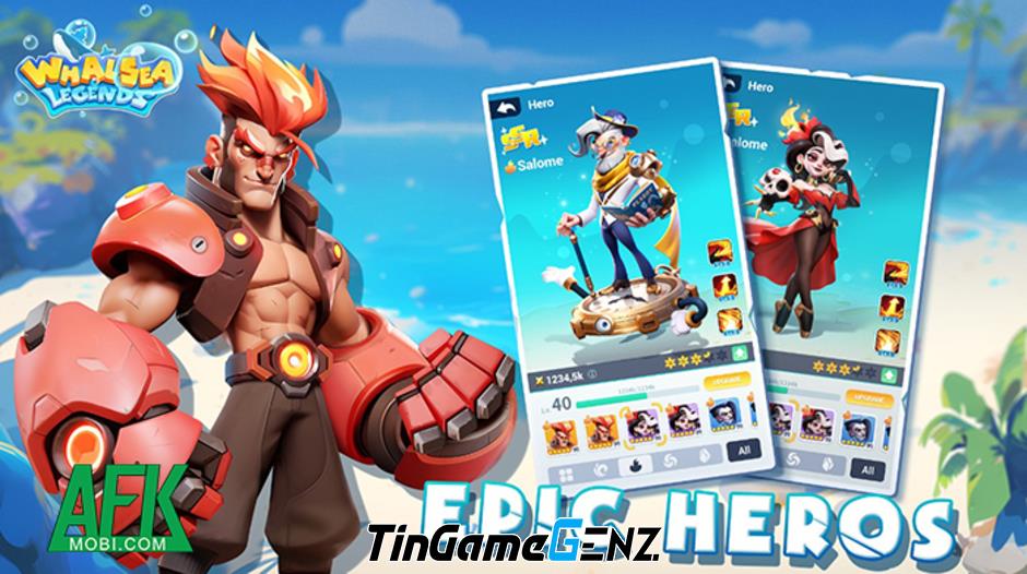 Trải nghiệm lối chơi cá lớn nuốt cá bé trong game Whalsea Legends