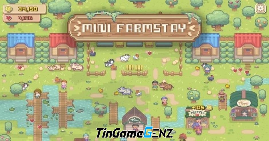 Trải nghiệm Mini Farmstay: Chơi game nông trại pixel đẹp trên điện thoại di động