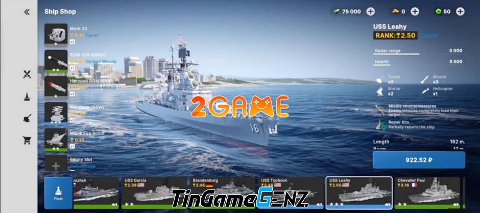 Trải nghiệm thú vị với trận thủy chiến trong Warships Mobile 2