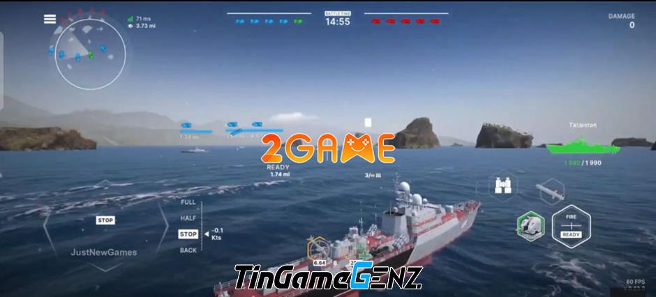 Trải nghiệm thú vị với trận thủy chiến trong Warships Mobile 2