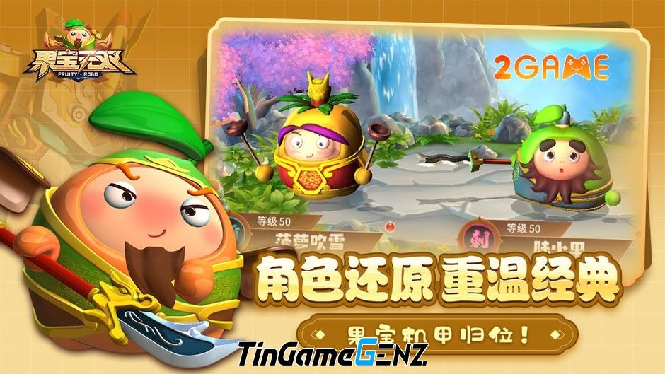 Trải nghiệm tuổi thơ với Robot Trái Cây trong game Quả Bảo Vô Song