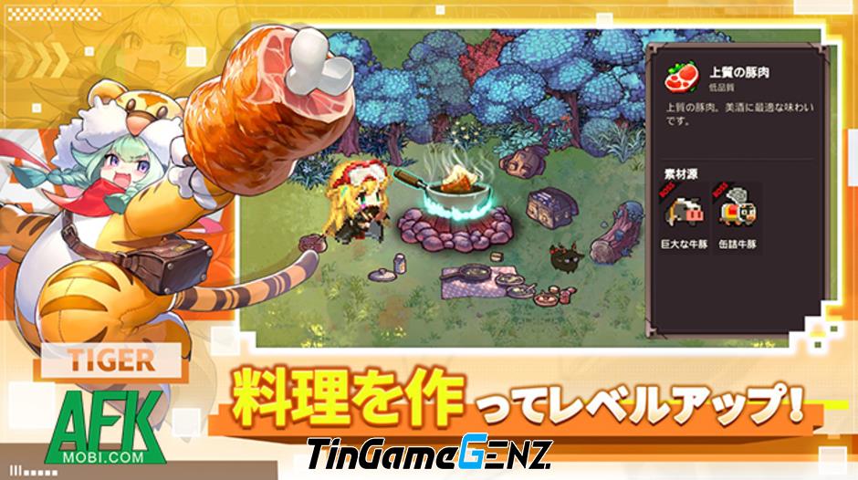 Trải nghiệm vòng lặp đánh quái và nấu ăn với game sinh tồn Inroad