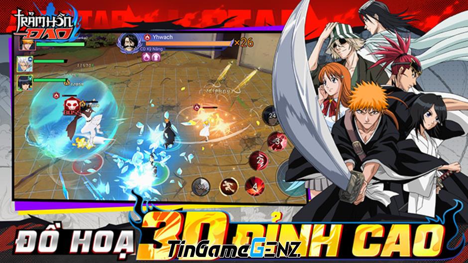 Trảm Hồn Đao Mobile: Game nhập vai Bleach 3D thế hệ mới mở bản test