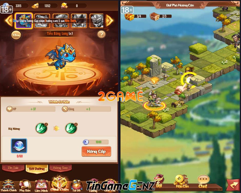 Trận chiến khốc liệt trong bom tấn game thẻ tướng 3Q Tướng Quân Dừng Bước