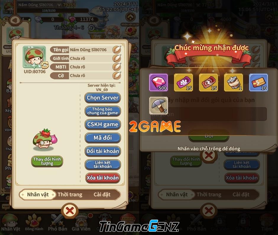 Triệu hồi mỏi tay với giftcode mới của game Nấm Lùn Tiến Lên – Maple Rush