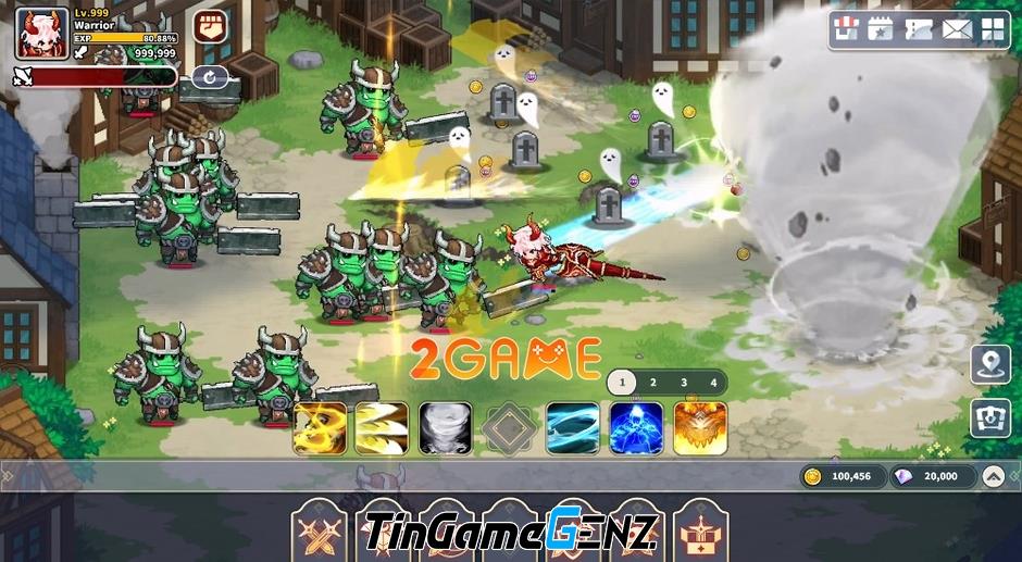 Trở thành anh hùng diệt quỷ trong game Hero Raid: Idle RPG