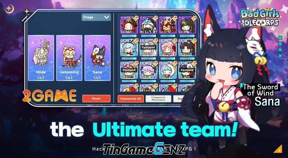 Trở thành công chúa mạnh nhất trong Bad Girls IDLE RPG