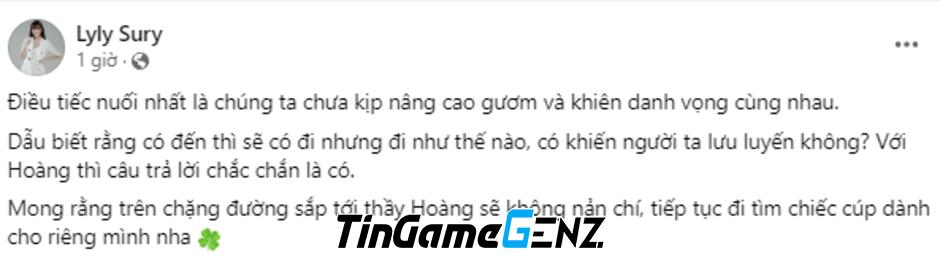 Tuyển thủ nổi tiếng thông báo rời team sau nhiều năm cống hiến, viết gì một tháng trước?