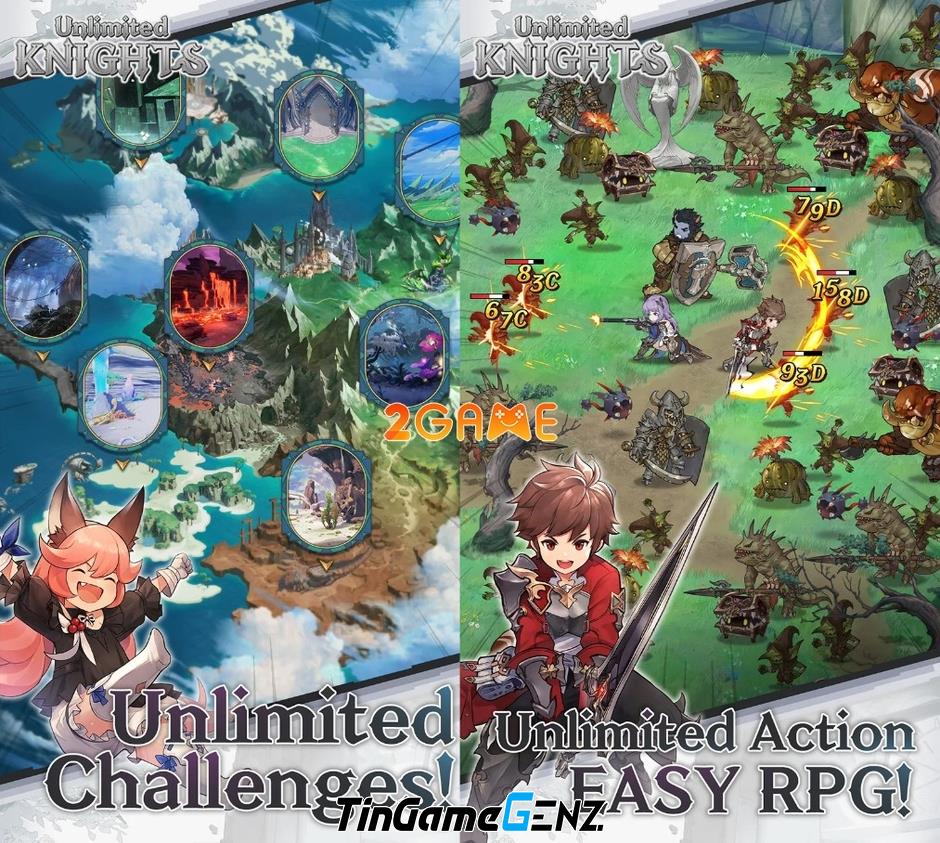 Unlimited Knights: Speedy RPG - Siêu phẩm game nhập vai không giới hạn