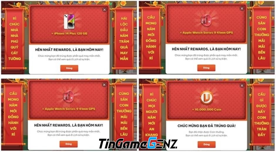 VNGGames Rewards tổ chức sự kiện Tết Giáp Thìn với nhiều giải thưởng hấp dẫn