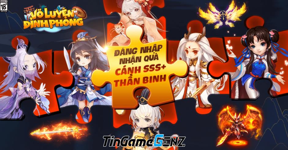 Võ Luyện Đỉnh Phong - Game nhập vai VIP 10 khi tạo tài khoản