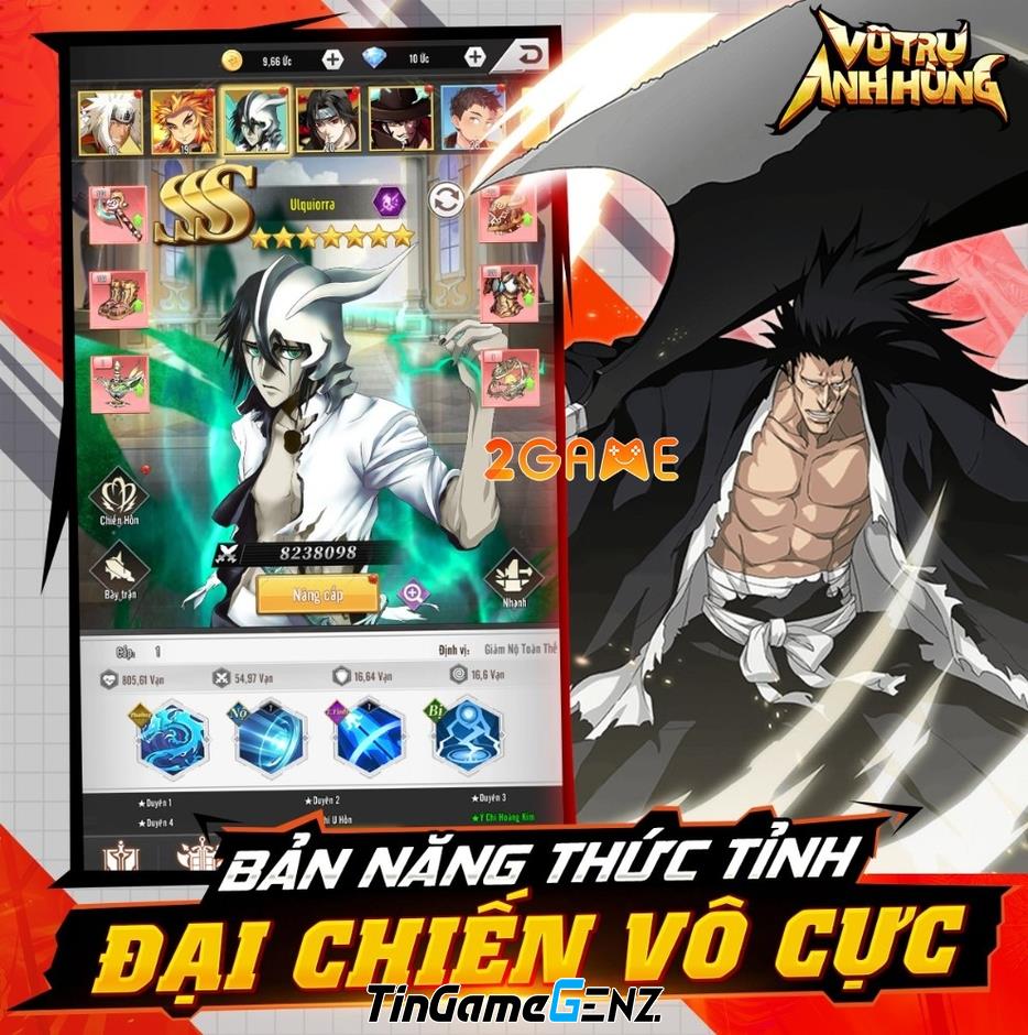 Vũ Trụ Anh Hùng Gzone – Game đa vũ trụ anime mới ra mắt tại Việt Nam trong tháng 8