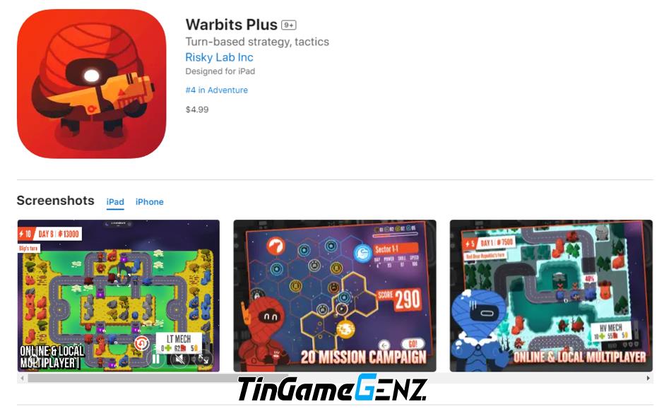 Warbits+ - Bom tấn chiến thuật đình đám đã ra mắt trên Appstore