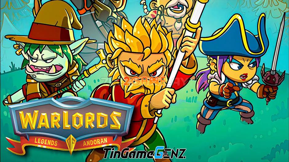 Warlords: Legends of Andoran - Game turn-based với dàn nhân vật đa dạng để xây dựng đội hình mạnh mẽ