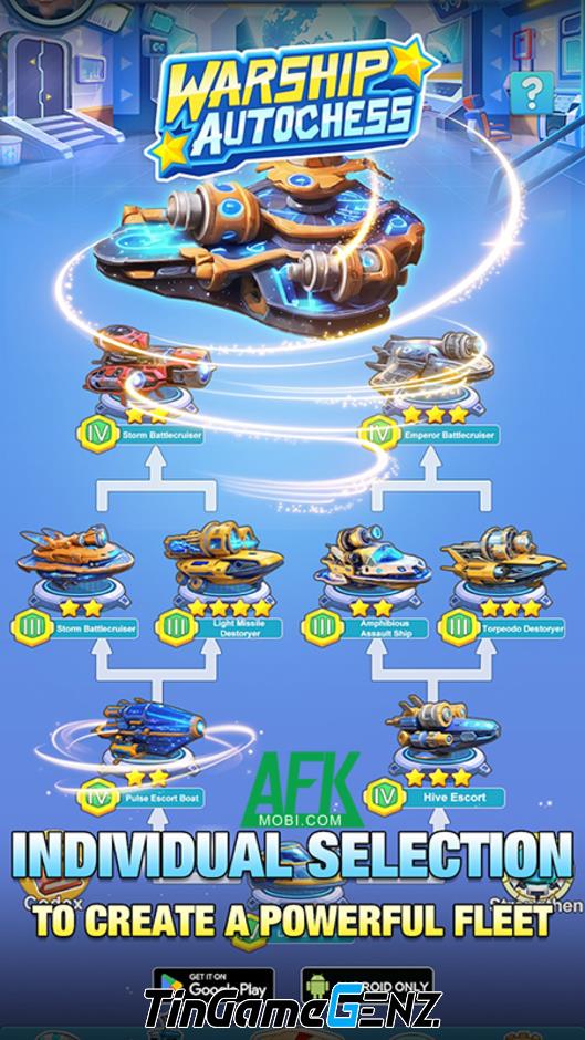 Warship Auto Chess: PVE - Biến thể cờ tự động mang trải nghiệm mới