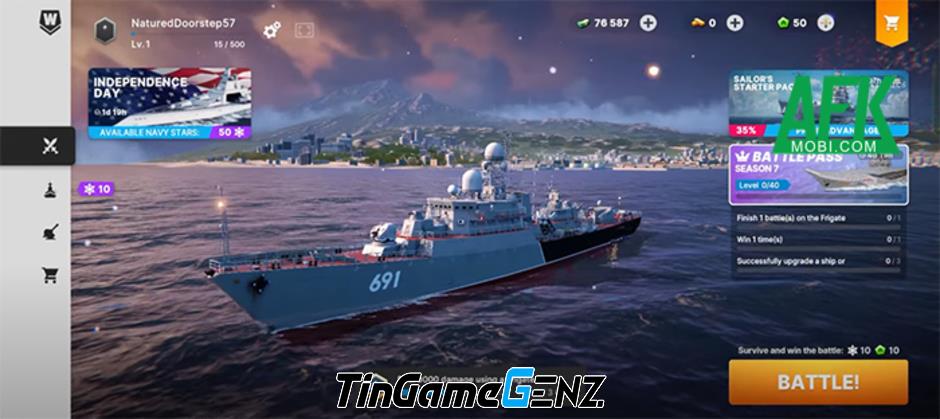 Warships Mobile 2: Trò chơi thủy chiến trực tuyến với đồ họa ấn tượng