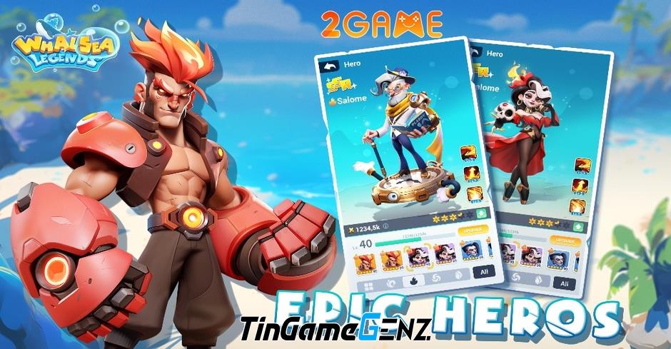 Whalsea Legends - Game chiến lược hấp dẫn với đồ họa đẹp mắt