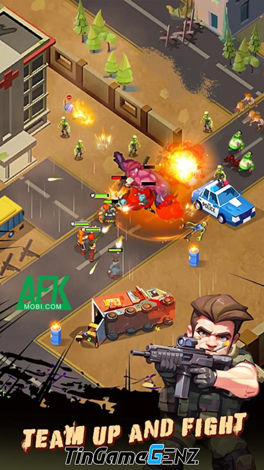 Wipeout Zombies: Xây dựng lại thành phố sau chiến tranh hạt nhân.