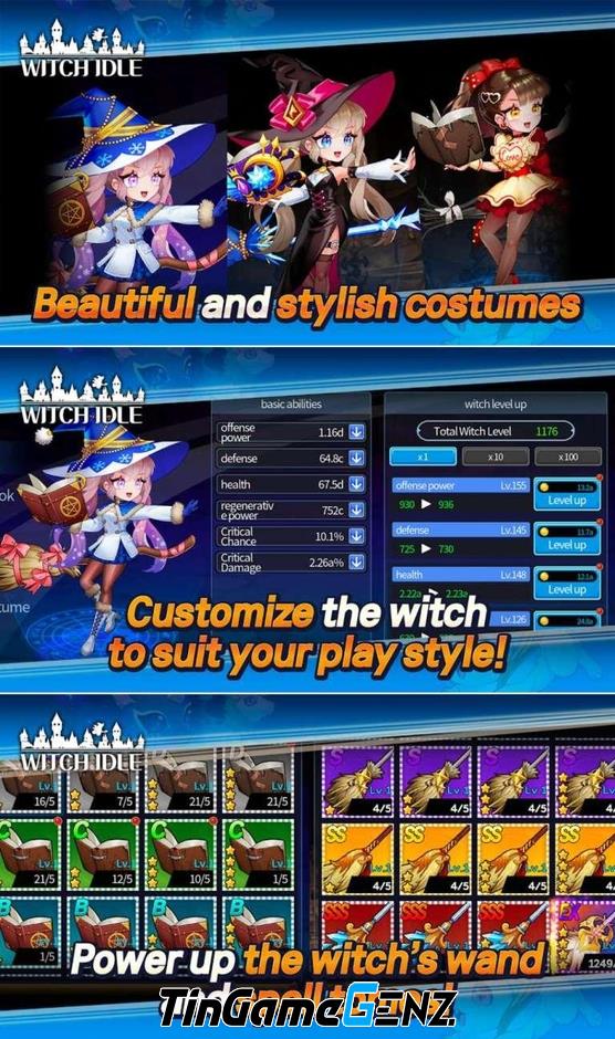 Witch Idle: Game nhàn rỗi siêu dễ thương trên Google Play Store