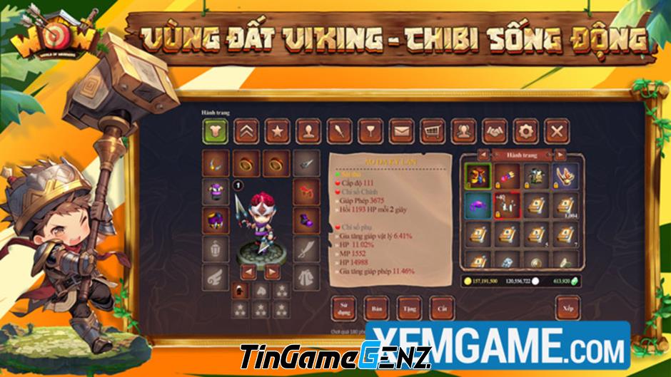 WOWs: Làng Hiệp Sĩ tặng 1000 giftcode lớn trong lễ ra mắt