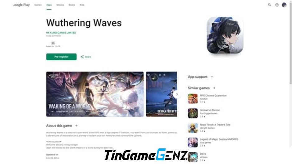 Wuthering Waves chiếm ưu thế với việc phủ đầu Zemless Zone Zero trước ngày ra mắt