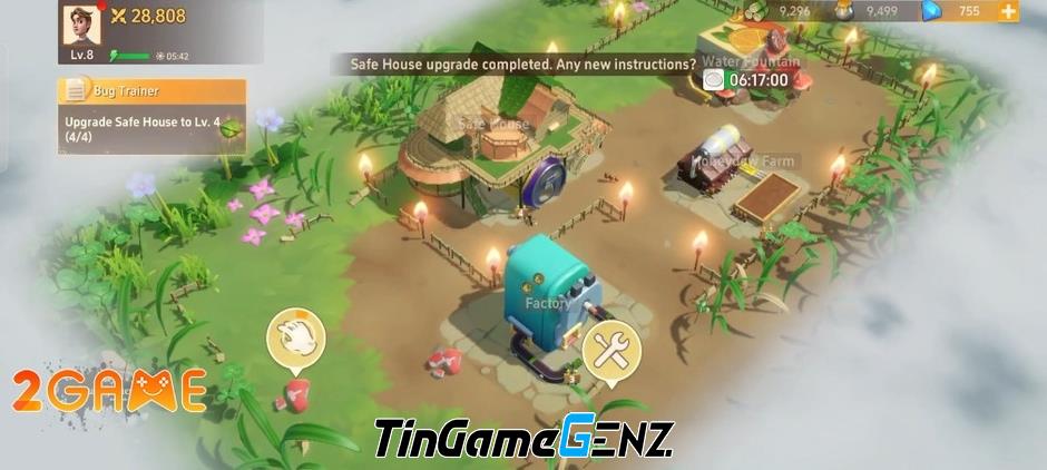 Xây dựng căn cứ nhỏ trong game chiến thuật Little Land