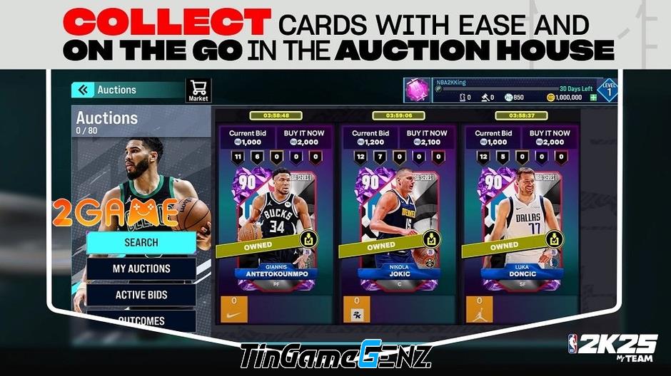 Xây Dựng Đội Hình Mơ Ước Trong NBA 2K25 MyTEAM: Thu Thập Các Ngôi Sao Huyền Thoại!