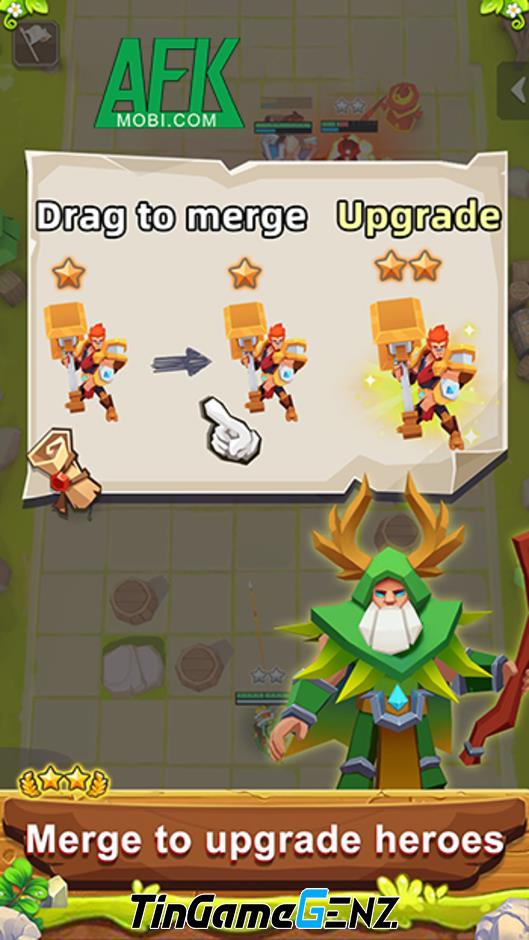 Xây Dựng Đội Quân Ngay Trong Từng Chương Chơi Của Call Of Heroes – Merge & Clash!