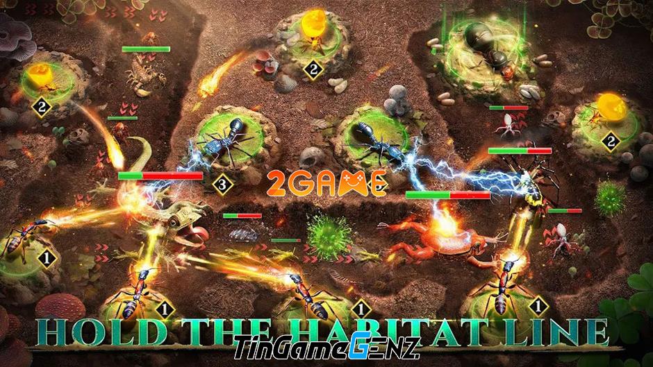 Xây dựng vương quốc kiến trong game chiến thuật The Ants: Odd Allies