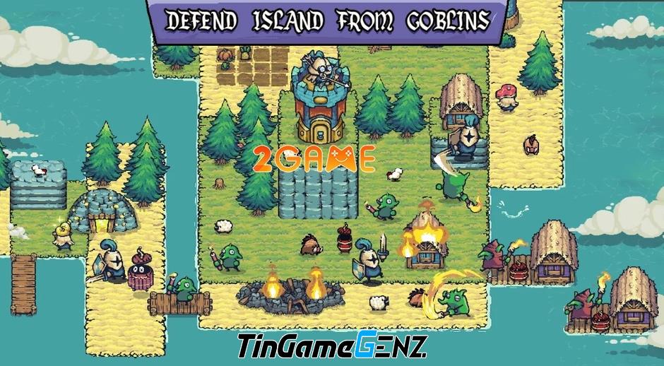 Xây dựng vương quốc trên hòn đảo nhỏ trong Island Defense