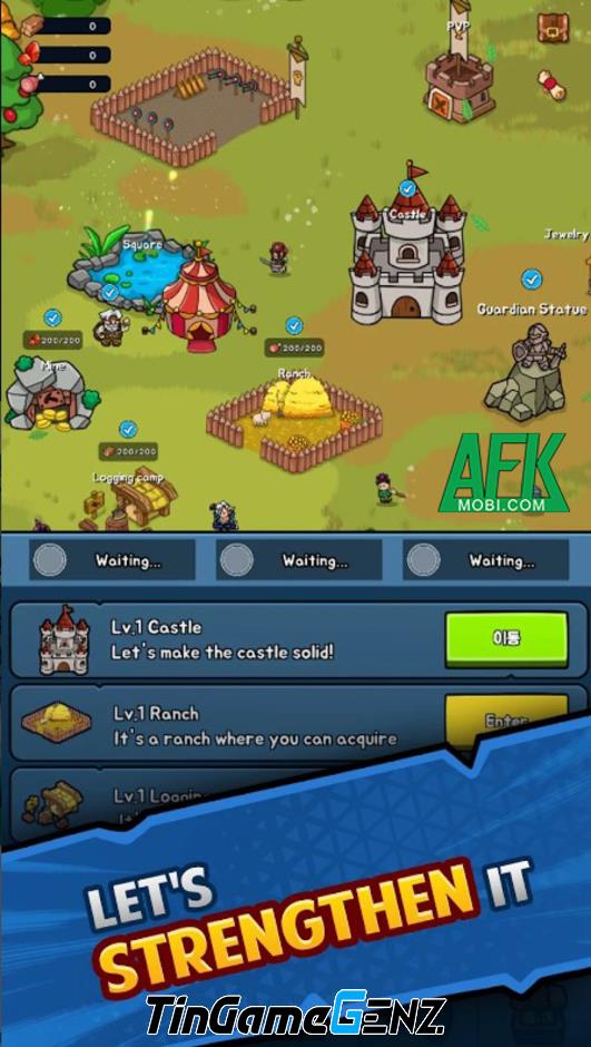 Xây dựng Vương Quốc từ bước đi nhỏ trong game Riffle Heroes: Tycoon RPG