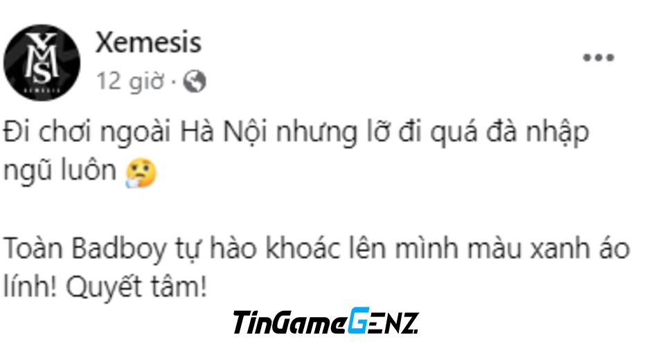 Xemesis bất ngờ tiết lộ 