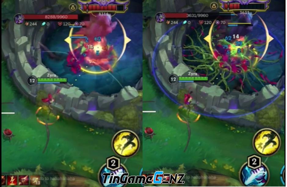 Zyra ở Tốc Chiến mới ra mắt, có thể solo Baron không bị tốn máu