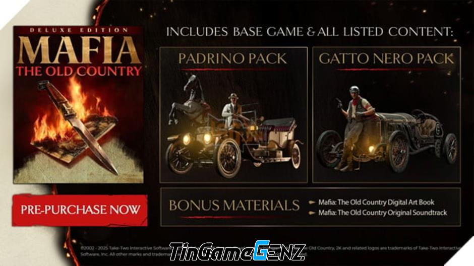 **Mafia: The Old Country - Khám Phá Trailer Gameplay Đầu Tiên và Ngày Phát Hành Chính Thức**
