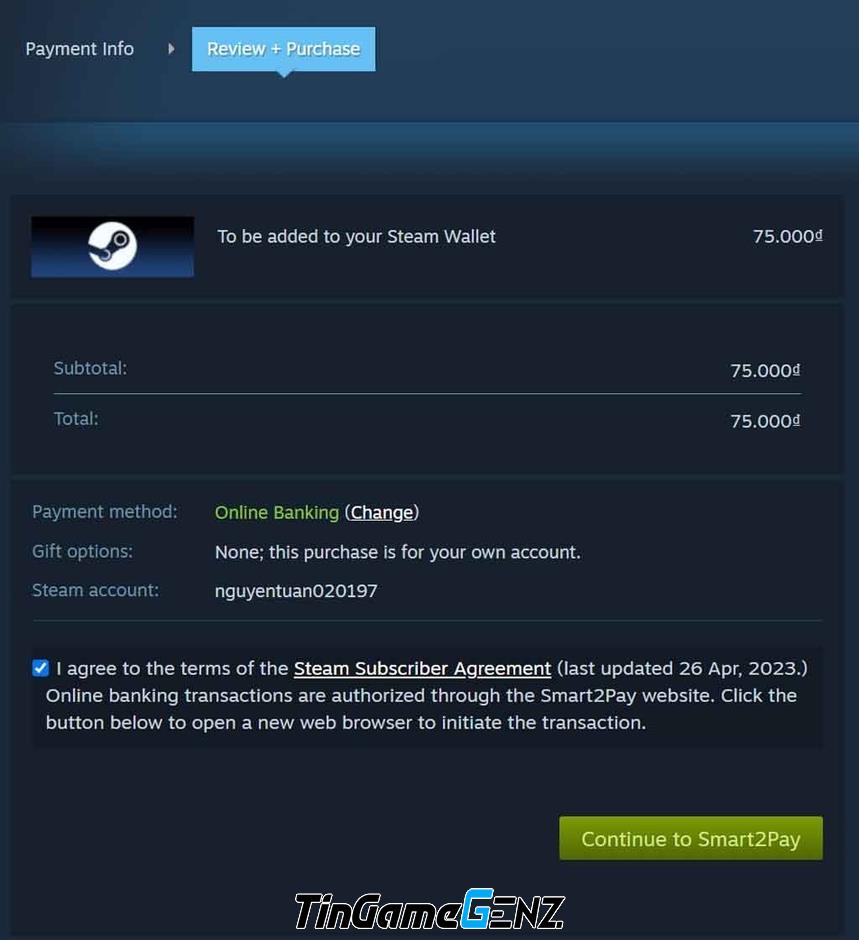 Cách nạp Steam Wallet nhanh và đơn giản