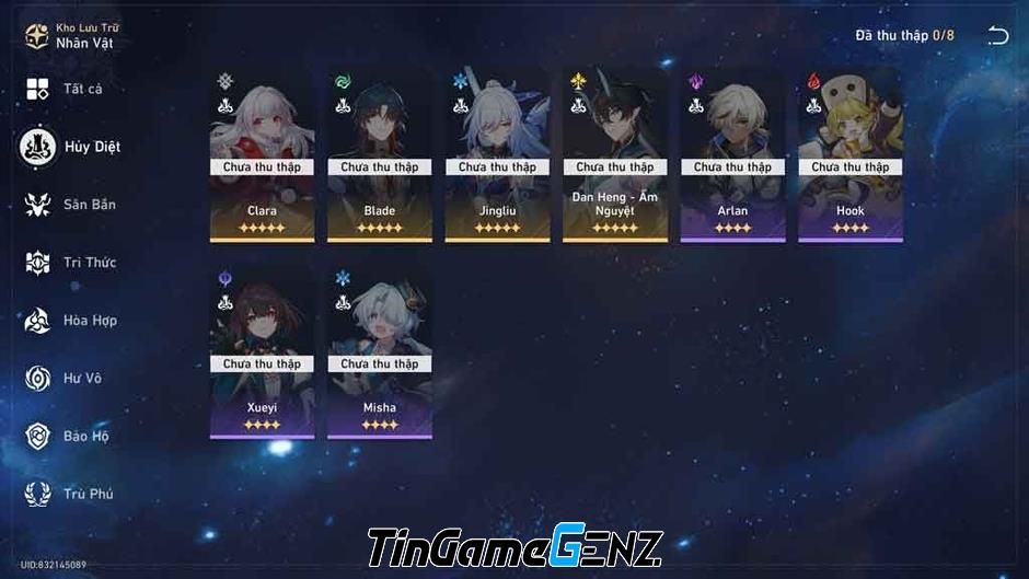 Cập nhập Tier List mạnh nhất của Honkai: Star Rail