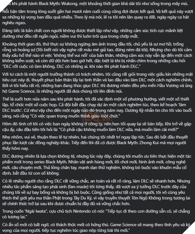 CEO Game Science Chia Sẻ Quyết Định Tạo Ra Black Myth: Zhong Kui - Hành Trình Biến Ý Tưởng Thành Hiện Thực