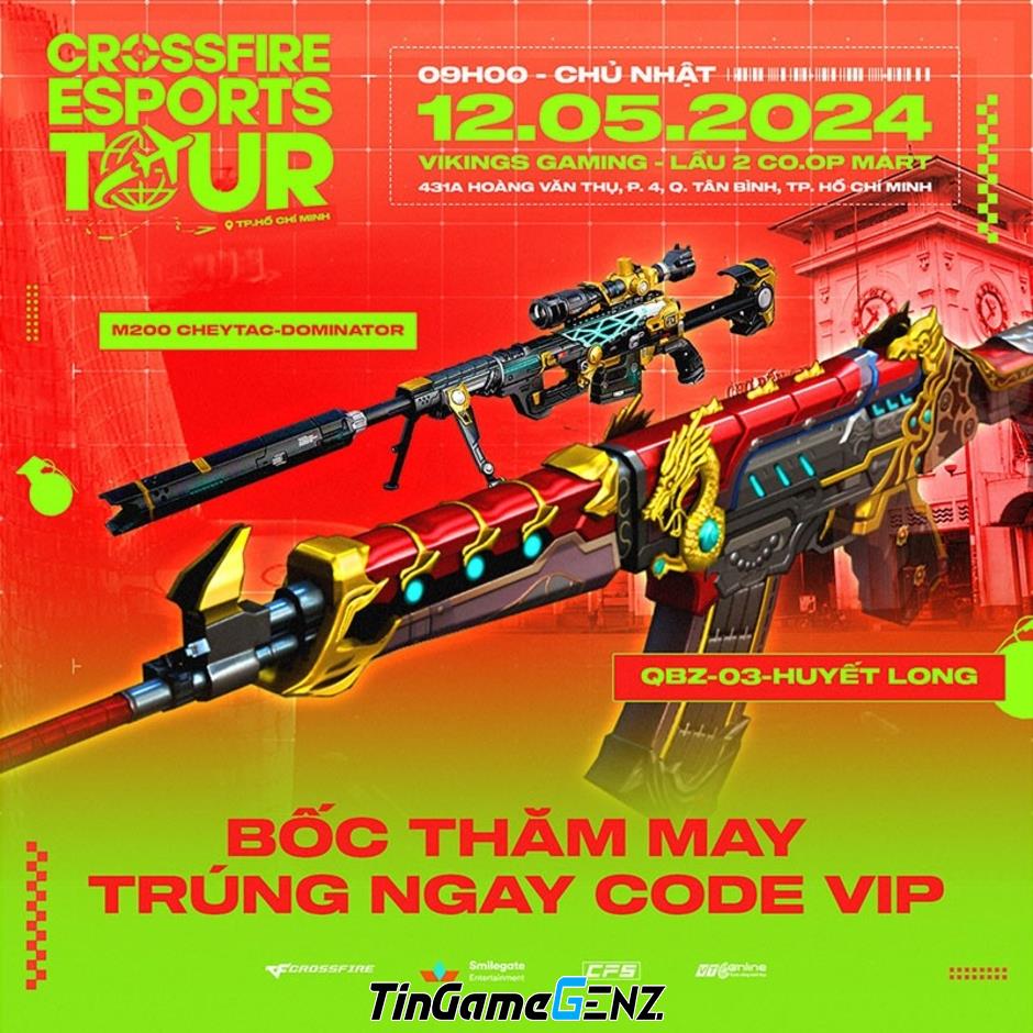 Cuộc thi Crossfire eSports Tour 2024 đang làm náo động Sài Gòn