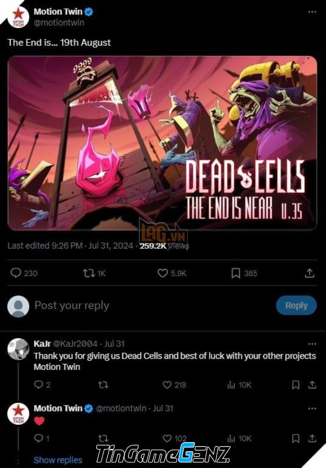 Dead Cells Sắp Ra Mắt Bản Cập Nhật Cuối Cùng Sau 6 Năm Phát Hành