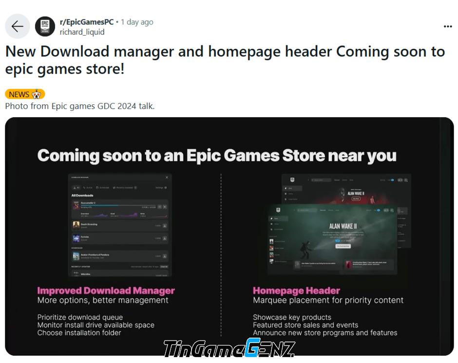 Epic Games Store ra mắt tính năng mới được game thủ mong chờ