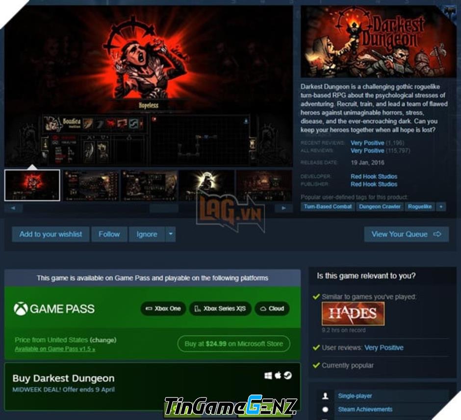 Game Roguelike nổi tiếng giảm giá trên Steam và trở thành hiện tượng hot