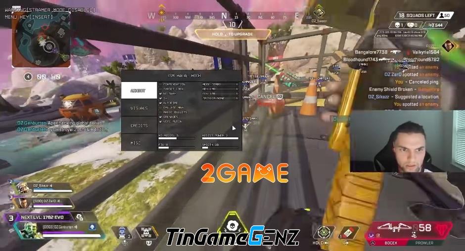 Hack xảy ra với game thủ Apex Legends trong giải đấu ALGS